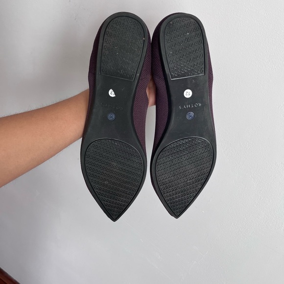 Rothy's Port Purple Pointy Toe Flats *Retired* Size 12 - Picture 4 of 6